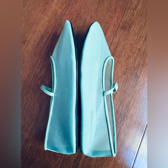 Jeffrey Campbell Mesh Mary Jane Flat Swan Lake mint  US 6 ( it has spots) - Picture 7 of 14
